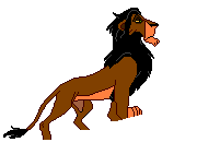 Gif animé lion droit